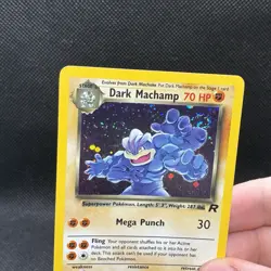 (NM) Dark Machamp 10/82 Team Rocket Holo Rare Vintage Pokemon Card - Image 4
