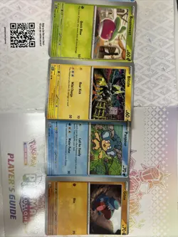 Pokemon Rare Error Cards Set of 4 Off-Center Miscut Prints - Image 1
