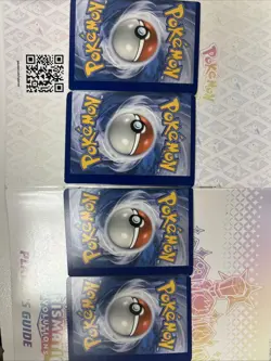 Pokemon Rare Error Cards Set of 4 Off-Center Miscut Prints - Image 2