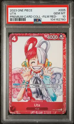 2023 ONE PIECE PREMIUM CARD COLL -ONE PIECE FILM RED- #005 UTA PSA 10 - Image 1