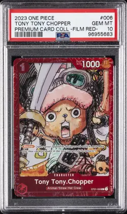 2023 ONE PIECE PREM CARD COLL -ONE PIECE FILM RED- #006 TONY TONY CHOPPER PSA 10 - Image 1