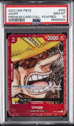 2023 ONE PIECE PREMIUM CARD COLL -ONE PIECE FILM RED- #002 USOPP PSA 10 - Image 1