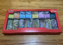 Prismatic Evolutions 8 Mini-Tins SEALED Box with Promo Cards - COSTCO EXCLUSIVE - Image 1