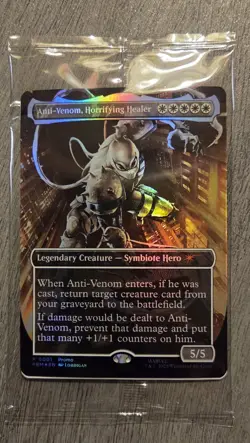 Magic The Gathering x Marvel Legends Agent Anti-Venom Promo Card - Image 1