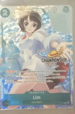 Textured CS 2025 Championship Finalist Lim One Piece Card Game - Image 1