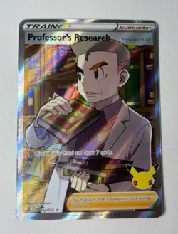Pokemon TCG Professor's Research 024/025 2021 Celebrations Ultra Rare Card - Image 1