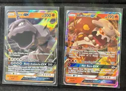 Pokemon Sun And Moon Gx Lot 5 Cards - Kommo, pinser, Onix, Lunala, Super Mint - Image 4