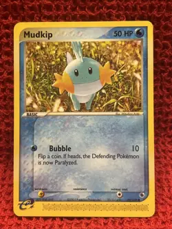 Mudkip 59/109 2003 EX Ruby & Sapphire Base Pokemon Card e-Reader Common - Lp/Mp - Image 1