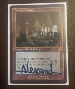 Watery Grave (Retro Frame) Ravnica Remastered Shadow Signed - Image 1
