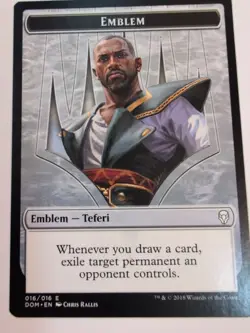 Emblem - Teferi, Hero of Dominaria MTG Dominaria NM - Image 1