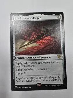 Blackblade Reforged Commander: Kamigawa: Neon Dynasty Regular Magic The Gatherin - Image 1