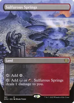 Sulfurous Springs (Borderless) [Dominaria United] MTG - Image 1