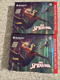 Magic The Gathering Marvel’s Spider-Man Collector Booster Omega Sealed. 2- Boxes - Image 1