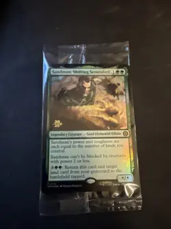 Prerelease FOIL SANDMAN, SHIFTING SCOUNDREL mtg SEALED Spider-Man Rare PROMO - Image 1