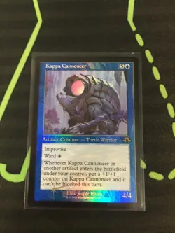 MTG Magic The Gathering Kappa Cannoneer Foil Retro Frame Artifact Commander - Image 1