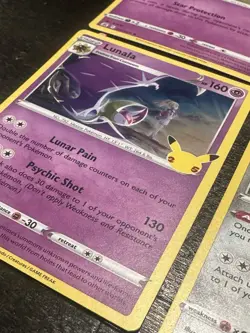 Pokemon Celebrations Rare Holo Cosmog, Cosmoem, Lunala, Solgaleo - NM - Image 3