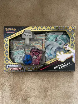 Pokemon Crown Zenith Unown V & Lugia V Special Collection Box New Sealed - Image 1