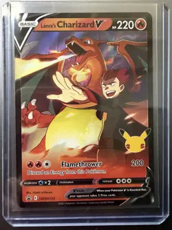 LANCE’S CHARIZARD V SWSH133 PROMO POKEMON TCG *NEAR MINT CONDITION* - Image 1