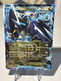 Pokemon 2013 Black & White Plasma Blast Dialga EX #65/101 LP (Team Plasma) - Image 1