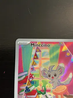 Minccino Pokemon TCG Temporal Forces Full Art IR Illustration Rare 182/162 - Image 4