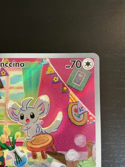 Minccino Pokemon TCG Temporal Forces Full Art IR Illustration Rare 182/162 - Image 5
