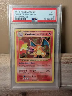 2016 Pokemon Charizard XY Evolutions 11/108 Holo PSA 9 - Image 1