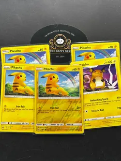Pokemon Pikachu 28/73 Shining Legends Reverse Holo w/BONUS - Image 1
