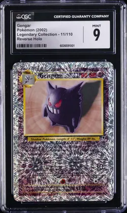 2002 POKEMON LEGENDARY COLLECTION REVERSE HOLO #11 GENGAR CGC 9 - Image 1