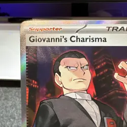 Giovanni's Charisma SR 197/165 Ultra Rare Pokemon Scarlet & Violet 151 NM - Image 4