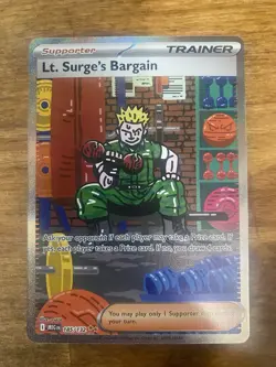 Pokemon Mega Evolution Lt Surge’s Bargain 185/132 SIR - Image 1