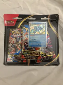 Pokemon TCG Mega Evolution 3 Pack Blister (Golduck) Factory Sealed - Image 1