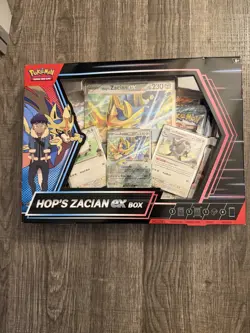 Pokemon TCG Hop’s Zacian ex Box - Sealed Collection w/ 4 Booster Packs + Promos - Image 1