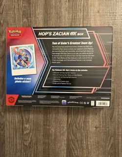 Pokemon TCG Hop’s Zacian ex Box - Sealed Collection w/ 4 Booster Packs + Promos - Image 2