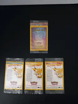 POKEMON SEALED ANCIENT MEW & 3 Movie Legendary Birds Moltres Articuno Zapdos - Image 1