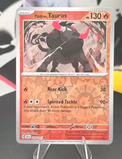 Paldean Tauros 018/191 Sv08: Surging Sparks Reverse Holo - Pokemon - Free Ship - Image 1
