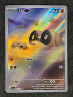 Sandile 216/198 Pokemon TCG Illustration Rare SV01: Scarlet & Violet Base Set NM - Image 1