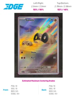 Sandile 216/198 Pokemon TCG Illustration Rare SV01: Scarlet & Violet Base Set NM - Image 3
