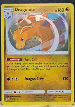 Pokemon Lot of 5 Dragonite Holos 3 are Cosmos Holos M-NM Unplayed - Image 4