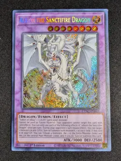 Yugioh - Albion the Sanctifire Dragon CYAC-EN035 1st Edition Secret Rare NM - Image 1