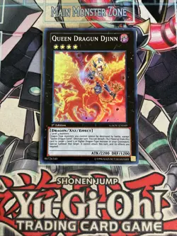 Queen Dragun Super Rare 1st Edition GAOV-EN049 Yugioh - Image 1