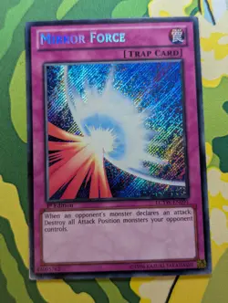 Yu-Gi-Oh! Mirror Force LCYW-EN091 Secret Rare 1st Ed NM - Image 1