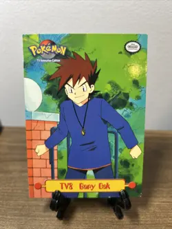 1999 Pokemon Topps TV Animation TV8 Gary Oak Card MODERATELY PLAYED - Image 1