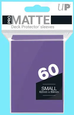 Ultra Pro 60 PURPLE PRO-MATTE Small Size Deck Protector NEW Gaming Card Sleeves - Image 1