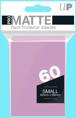 60 Ultra Pro Small Pink Matte Deck Protector New Game Card Sleeves Japanese tcg - Image 1