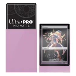 60 Ultra Pro Small Pink Matte Deck Protector New Game Card Sleeves Japanese tcg - Image 2