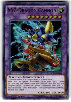 Yu-Gi-Oh Card - LCKC-EN061 - XYZ-DRAGON CANNON (ultra rare holo) - NM - Image 1