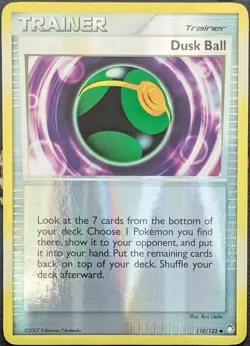 Dusk Ball Reverse Holo 110/123 Mysterious Treasures Pokemon Card - Image 1
