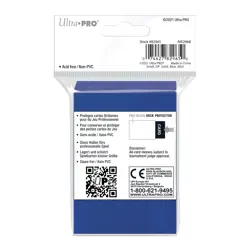 120 Ultra Pro GLOSS BLUE DECK PROTECTOR Small Game Card Sleeves Yugioh tcg ccg - Image 2