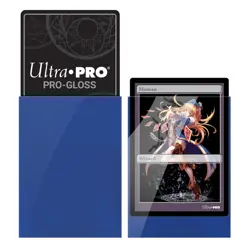 120 Ultra Pro GLOSS BLUE DECK PROTECTOR Small Game Card Sleeves Yugioh tcg ccg - Image 3
