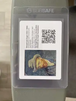 Pokemon Vincent Van Gogh Self-Portrait Pikachu Grey Felt Hat Insert 2023 NM Card - Image 1